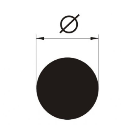 HG profil kruh 02mm EPDM
