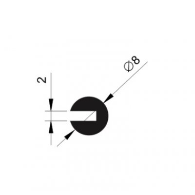 HG profil lemovka D08/pl.2mm 217 090 078-002