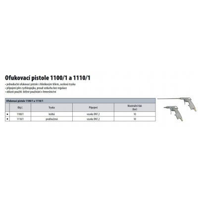 pistole ofukovací kov.1100/1 krátká tryska - C:\Users\Javex\Pictures\tryska katalog.jpg