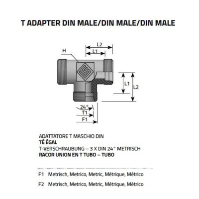 spojka T M12x1,5 tr.06 - obrázek
