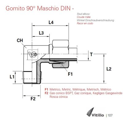 Koleno XCKL 08 R1/8-M14x1,5 - obrázek