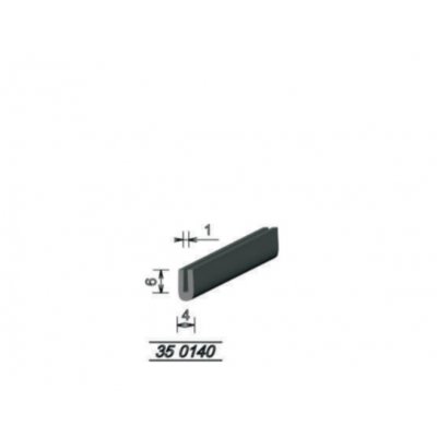 HG profil lemovka U pl.01/05x7mm EPDM  273 235 35 0140