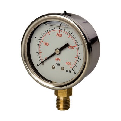 Manometr GS 063mm 1/4  -1 - 0 bar