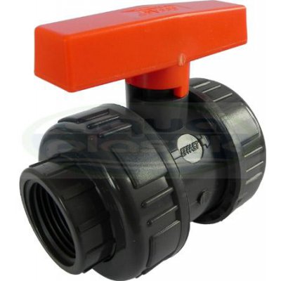 PVC-UH kulový kohout průmyslový  DN40 G 6/4" ii