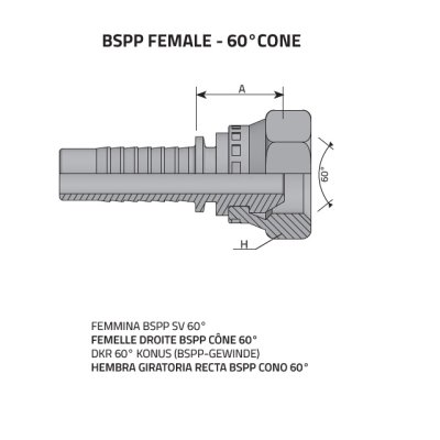 koncovka DKR Dn06  3/8" BSP - obrázek