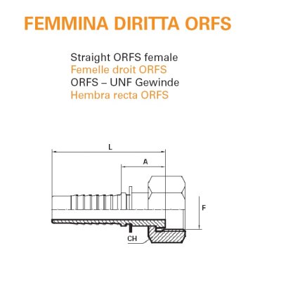 koncovka ORFS Dn 10  11/16" -16 s maticí - obrázek