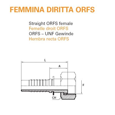 koncovka ORFS Dn 10  11/16" -16 s maticí - obrázek