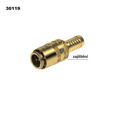ESHM rychlospojka 6 mm s ventilem - obrázek