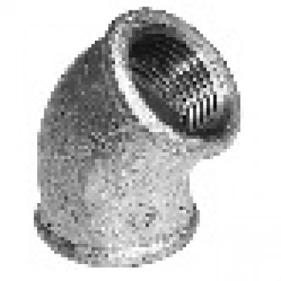 voda pozink koleno DN50, 2"ii 45°