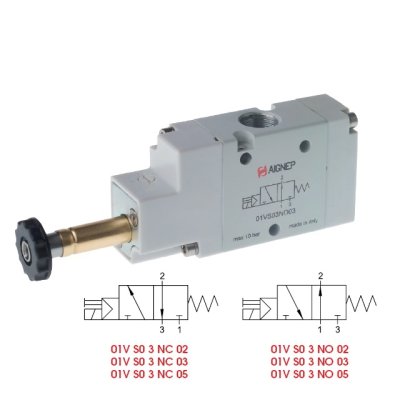 ventil A1E230 3/2 ventil elmag.G1/4 monostabil