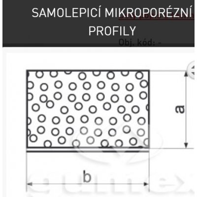 EPDM mikroporézní samolep. 3x10