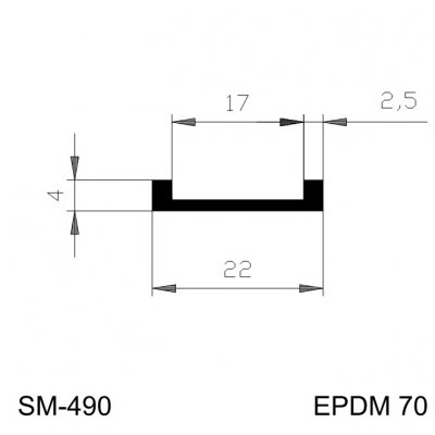 HG profil tvarový U 17mm 4x22 EPDM 70Sh - 36.jpg