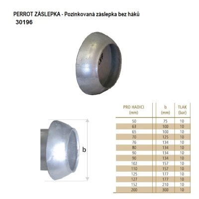 Koncovka fekál CVP 159 PERROT TRN ZÁSLEPKA - obrázek