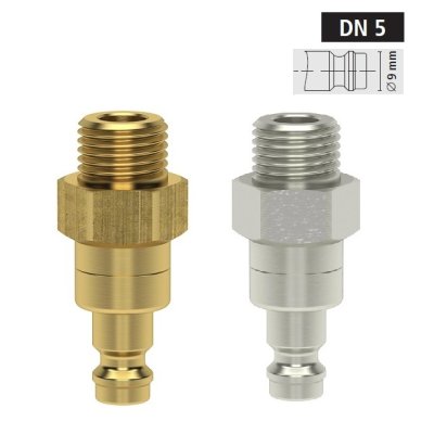 ESM vsuvka a1/8 s ventilem - obrázek