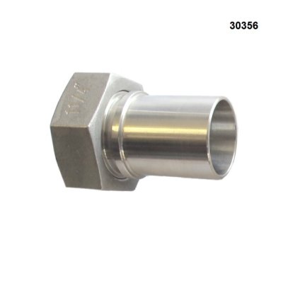 TRN DIN 2817 nerez maticová 038  IG 6/4" SS - koncovka hladká - obrázek