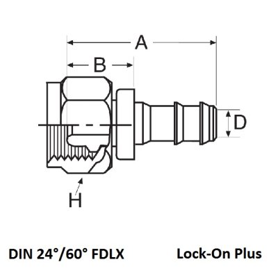 koncovka nástrčná DKL DN10 M16x1,5 - obrázek