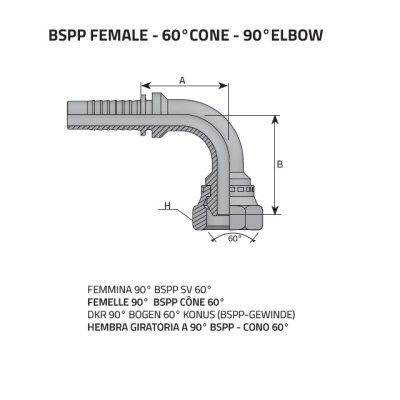 koncovka DKR90 Dn13  3/4" BSP - obrázek