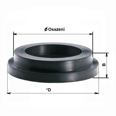 Sandblast těsnění pro typ T 44/31x27 mm - obrázek