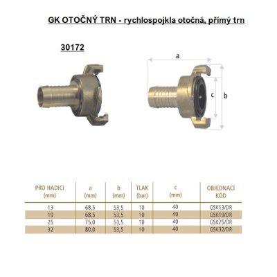 GEKA nátrubek 32mm otočný - obrázek