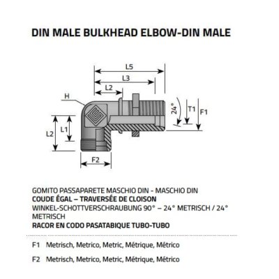 Koleno průchozí M42x2 tr.30 S - obrázek