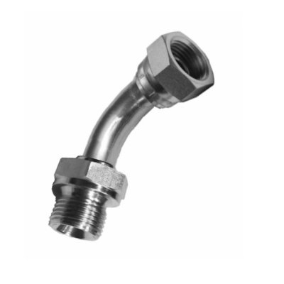 úhlový nástavek M12x1,5 45 st. Mat/a závit kužel 60°