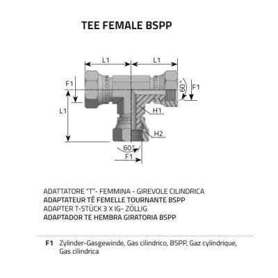 DKR T spojka maticová  3x matice DKR 5/4" - obrázek
