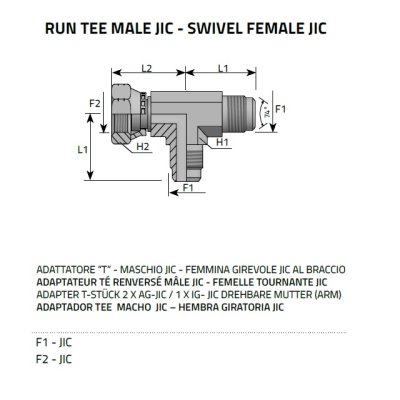 JIC 37 ocel tvar T AG/IG-AG 1.5/16˝ - obrázek