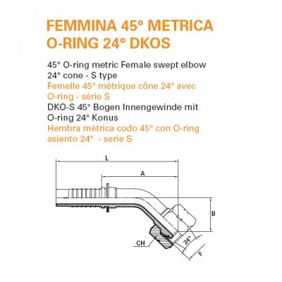 koncovka DKOS-45 VT Dn10 M22x1,5 - obrázek