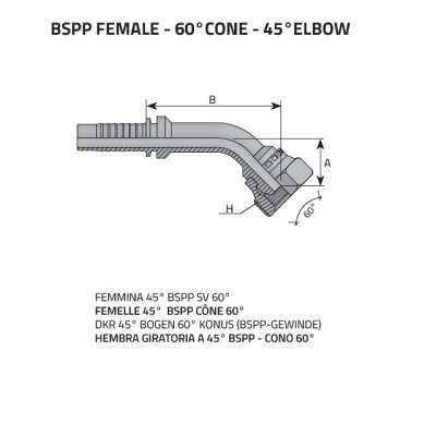 koncovka DKR45 Dn13  3/4" BSP - obrázek