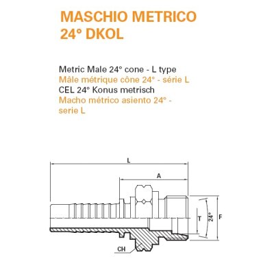 koncovka DKR45 Dn13  3/4" BSP - obrázek