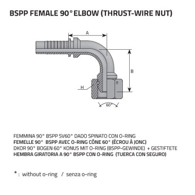 koncovka DKOR90 Dn13 3/8" BSP-22 - obrázek