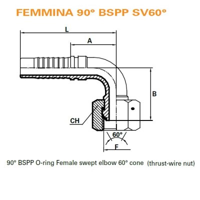 koncovka DKOR90 Dn16 1/2" BSP-27 - obrázek