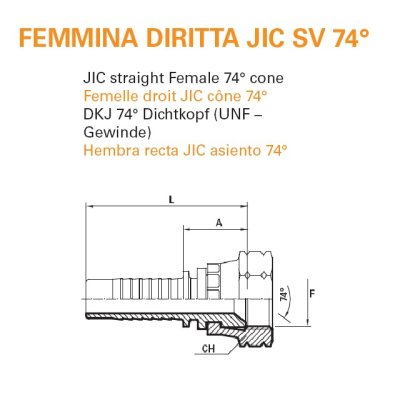 koncovka DKJ JIC 37  25 1.5/8"-12 UNF - obrázek