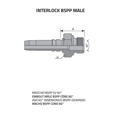 koncovka Interlock S AGR Dn25 G 1˝ - obrázek