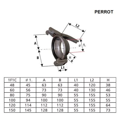 Koncovka fekál DN110/133 PERROT HÁK TRN - obrázek