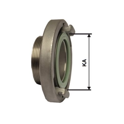 požární spojka pevná C52/a 2" SS - nerez - obrázek