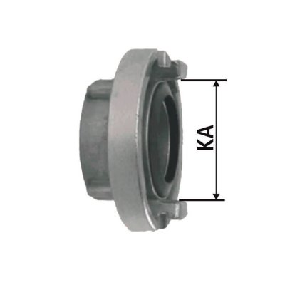 požární spojka pevná D25 /i 1" nerez 1.4581 - obrázek