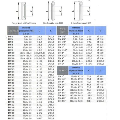 CLAMP těsnění SIL DN050 hrdlo clamp 064,0 bílé - obrázek