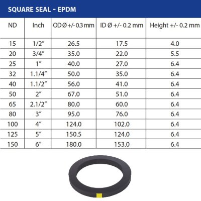 Kamlok těsnění EDR250/EPDM - obrázek