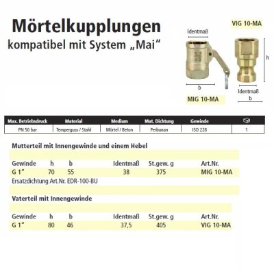 BETON IG rychlospojka 55/70 G 1" - obrázek