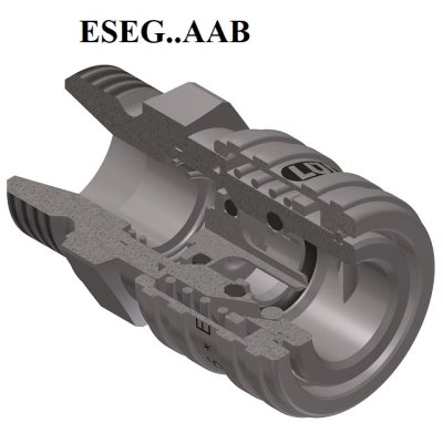 ESE rychlospojka a3/8" hladká ventil SS - obrázek