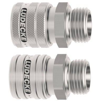 ESE rychlospojka a3/8" hladká ventil SS