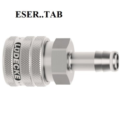 ESE rychlospojka 13mm rýhovaná ventil SS - obrázek