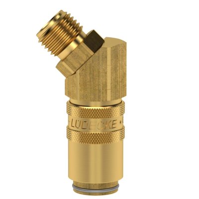 ESHM rychlospojka a3/8" 45° s ventilem