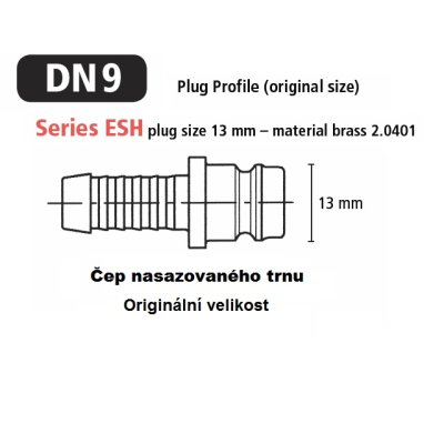 ESH rychlospojka 1/4"a - obrázek