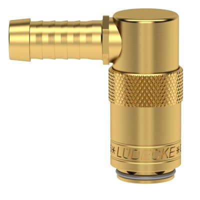 ESDM rychlospojka 9 mm-90° s ventilem - obrázek