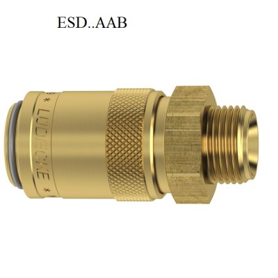 ESD rychlospojka a1/2" prodl.s ventilem - obrázek