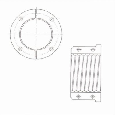 CLAMPS spona DIN 2576 AL DN150 - obrázek