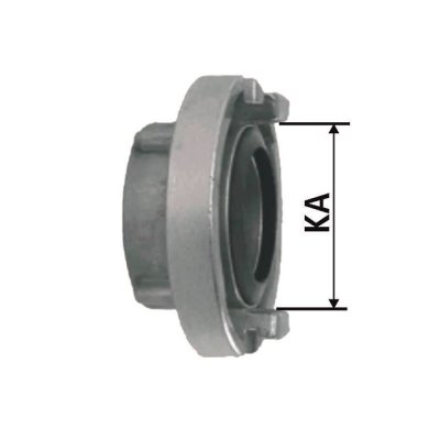 požární spojka pevná C52/i 2 1/2" - obrázek