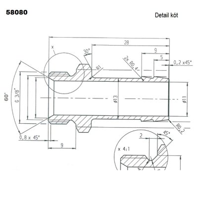 šroubení přechodové aM24x1,5/i M22x1,5  tr.16 těžká řad - obrázek